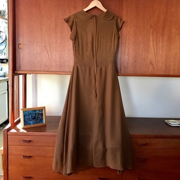 Sheer brown dress - comes down pass knee - Picture 2 of 4